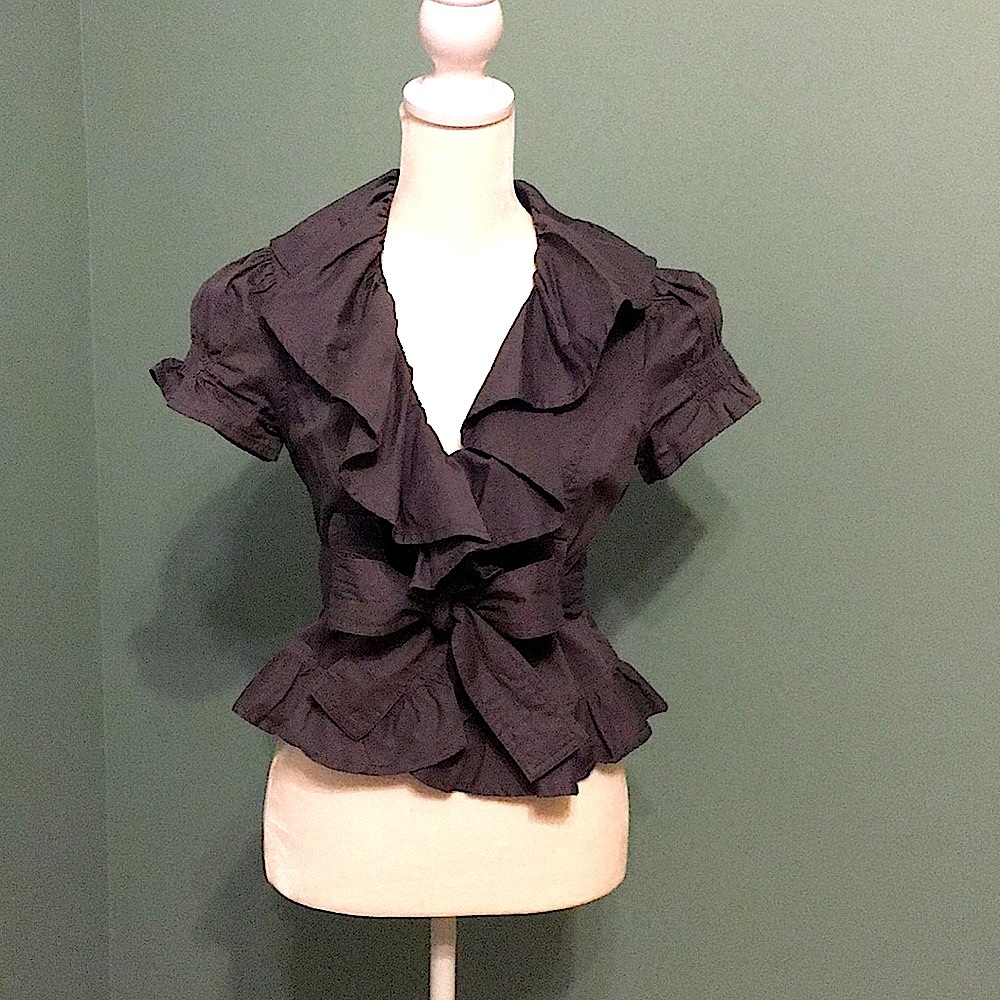 Wrap top with belt tie